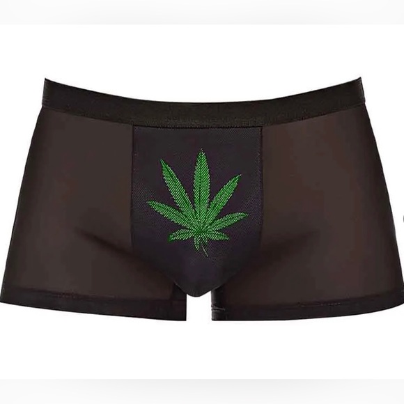 Private Screening Pot leaf pouch short - Picture 2 of 5